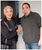 Scott Schwartz & Ricky Steamboat Signing