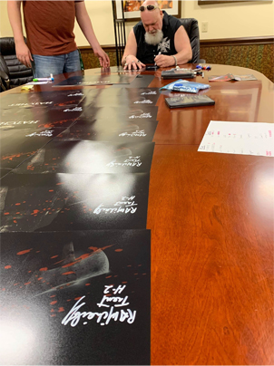 R.A. Milhailoff Signing