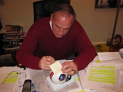 Sam Huff signing