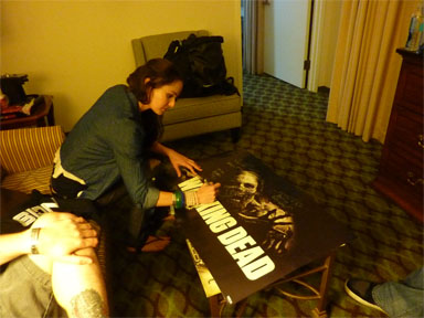 Sarah Wayne Callies signing